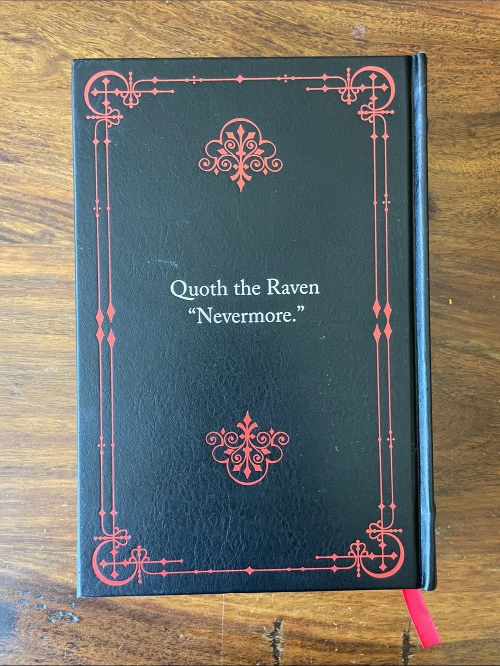 Edgar Allan Poe Black Hardcover Embossed Book Complete Tales & Poems Raven